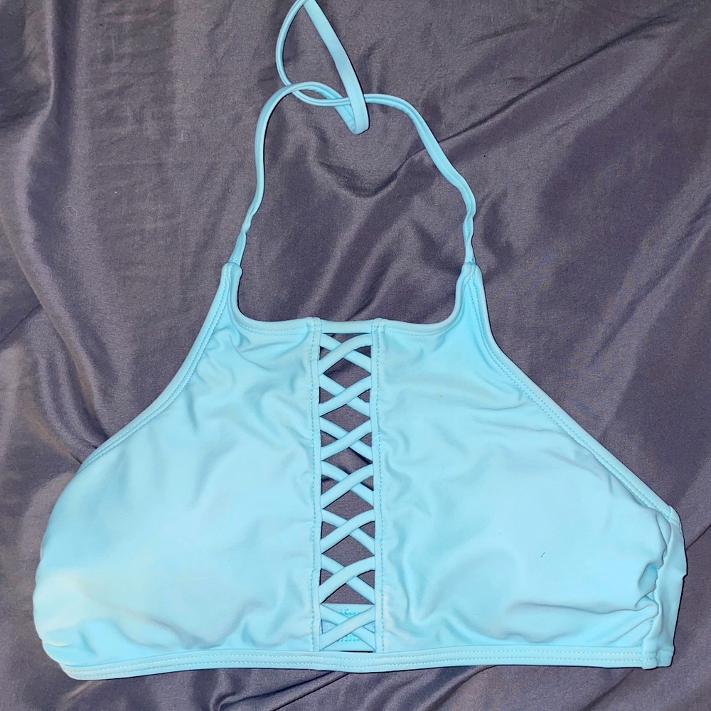 Light blue bathing suit top